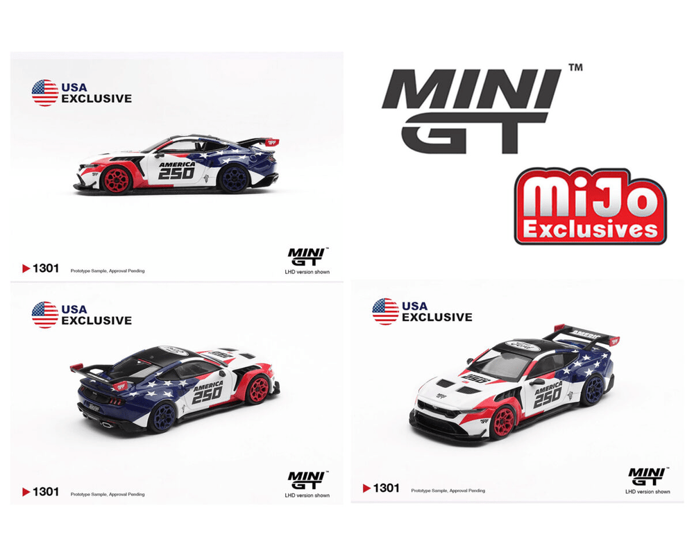 *Pre - Order* Mini GT - Ford Mustang GTD America 250 USA Exclusive LHD - Limited Edition – Mijo Exclusives - Top CollectiblesDiecastMini GT