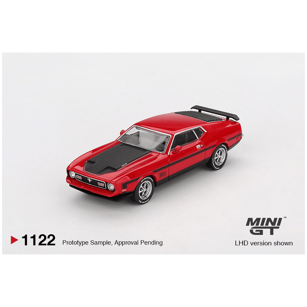 *Pre - Order* Mini GT - Ford Mustang Mach 1 1971 – Race Red - Top CollectiblesDiecastMini GT