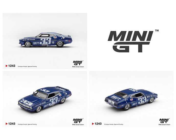 *Pre - Order* Mini GT - Ford XB Falcon GT - 33, Allan Moffat / Dieter Glemser – 1974 Bathurst 1000 *Australia Exclusive* - Top CollectiblesDiecastMini GT