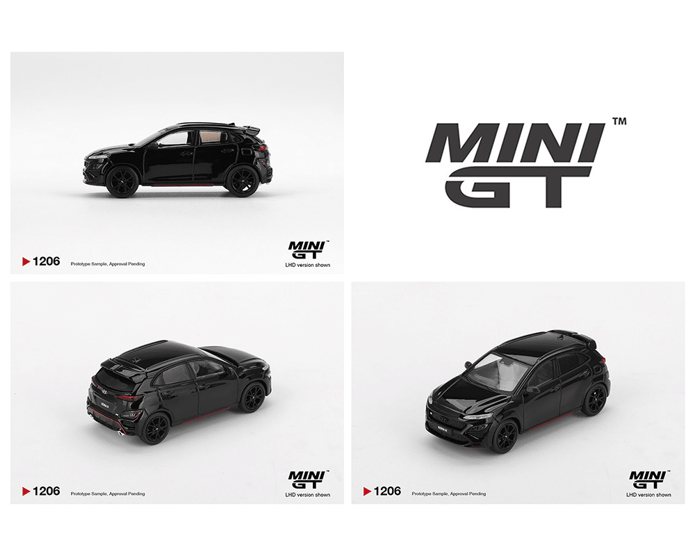 *Pre - Order* Mini GT - Hyundai Kona N – Phantom Black – Korea Exclusive - Top CollectiblesDiecastMini GT