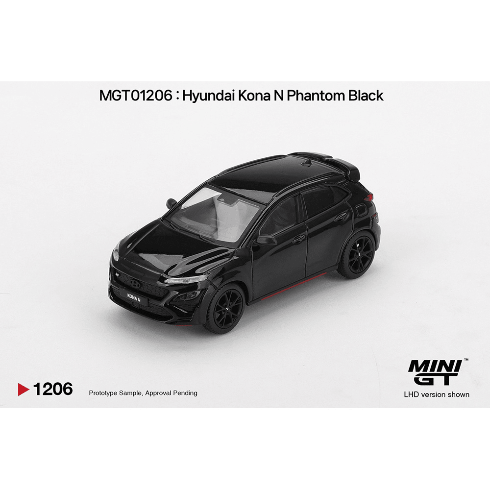 *Pre - Order* Mini GT - Hyundai Kona N – Phantom Black – Korea Exclusive - Top CollectiblesDiecastMini GT