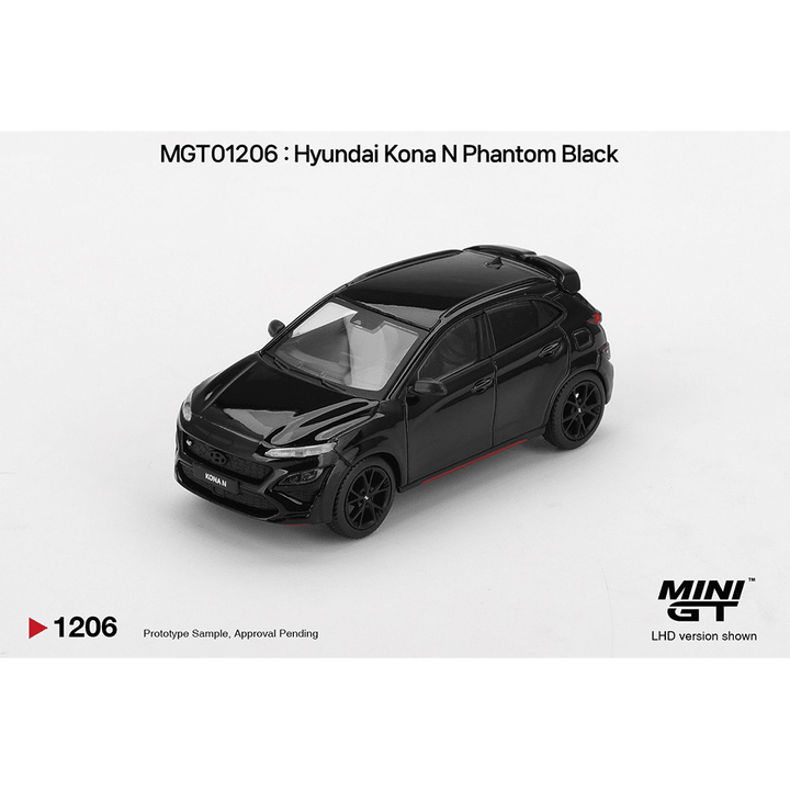 *Pre - Order* Mini GT - Hyundai Kona N – Phantom Black – Korea Exclusive - Top CollectiblesDiecastMini GT