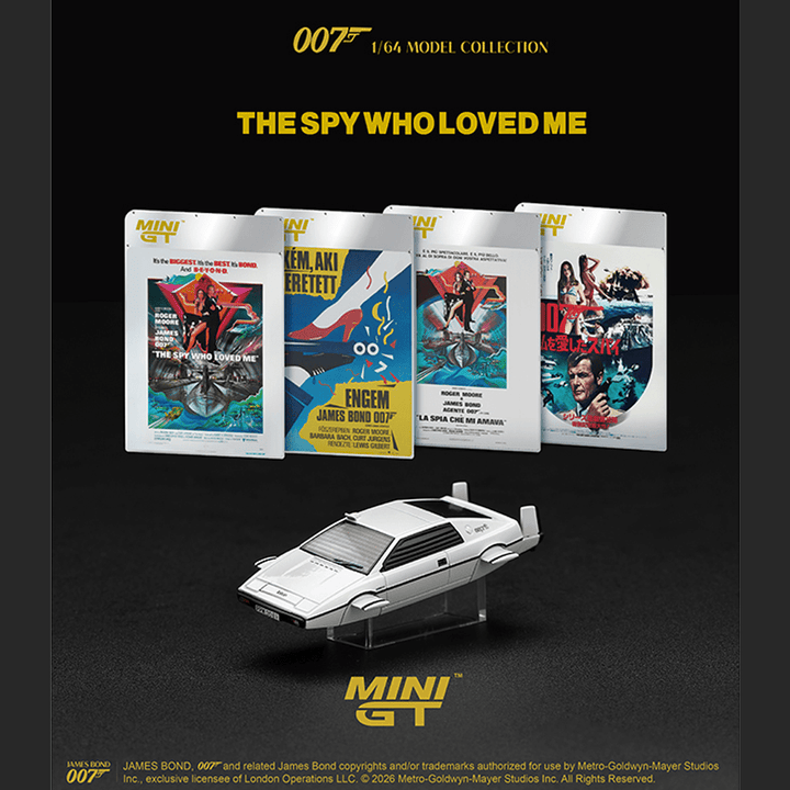 *Pre-Order* Mini GT - James Bond 007 Lotus Esprit S1 “The Spy Who Loved Me” Submarine – English Packaging – Limited Edition - Top CollectiblesDiecastMini GT