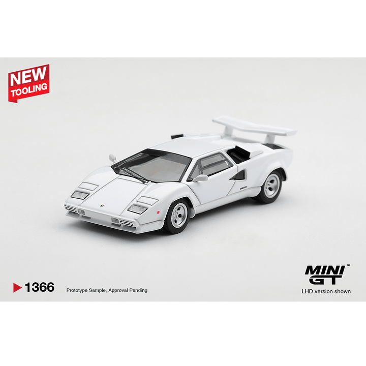 *Pre-Order* Mini GT - Lamborghini Countach LP500S White – Limited Edition - Top CollectiblesDiecastMini GT