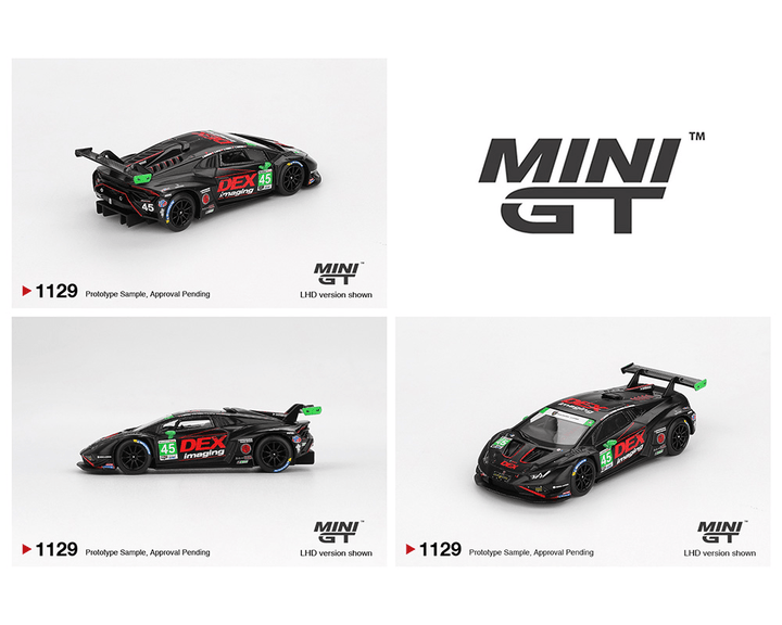 *Pre - Order* Mini GT - Lamborghini Huracán GT3 EVO2 45 No.45 DEX Imaging 2024 IMSA Daytona 24 Hrs - Top CollectiblesDiecastMini GT