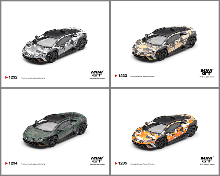 *Pre - Order* Mini GT - Lamborghini Huracán Sterrato All Terrain Set of 4 – Special Edition - Top CollectiblesDiecastMini GT