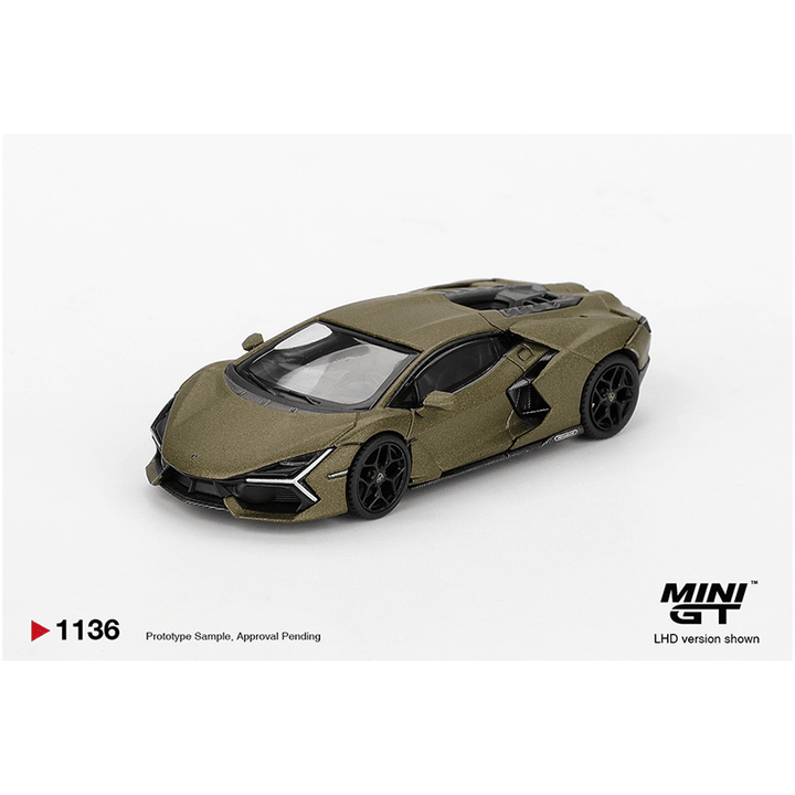 *Pre - Order* Mini GT - Lamborghini Revuelto – Verde Gea Matte Green - Top CollectiblesDiecastMini GT