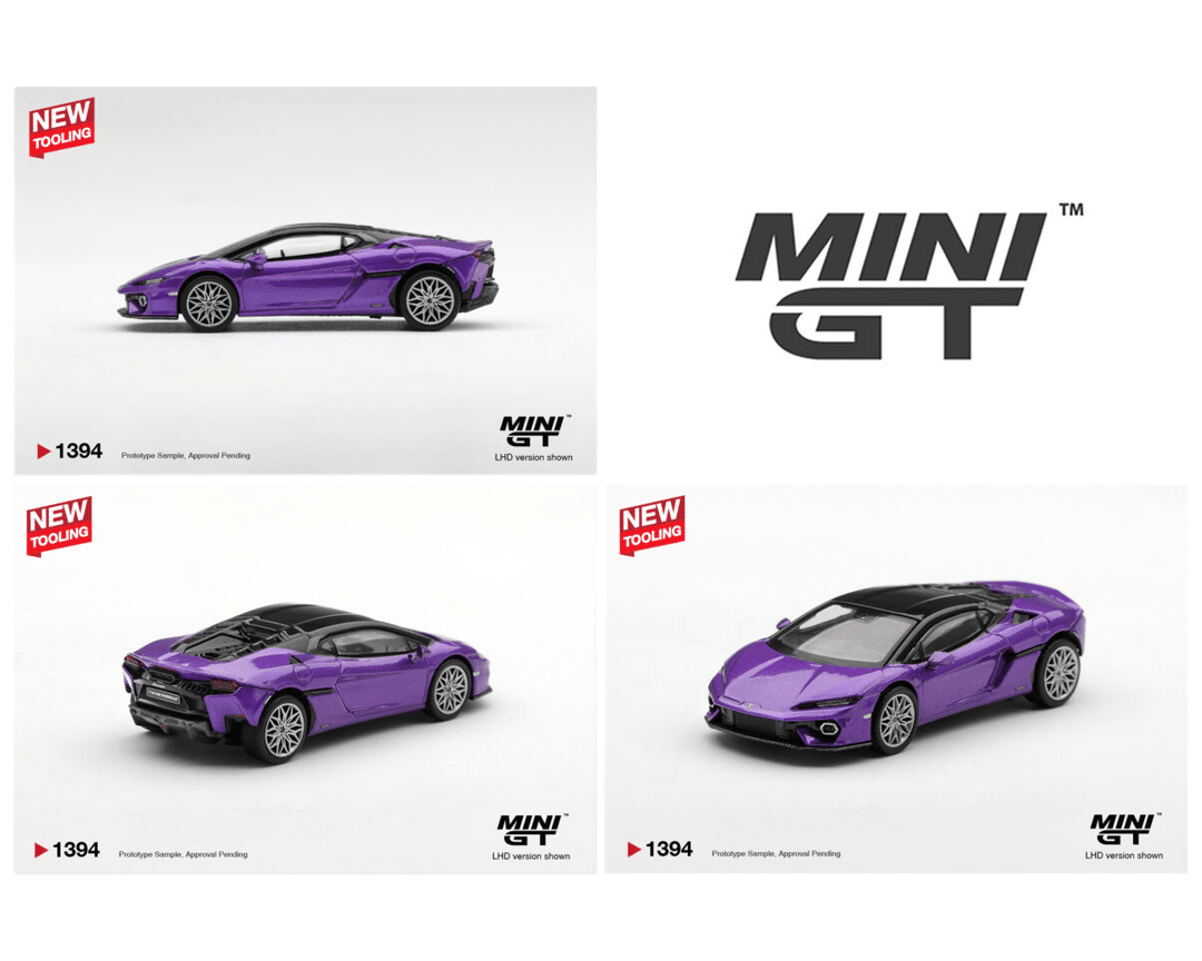 *Pre-Order* Mini GT - Lamborghini Temerario Viola Pasifae – Limited Edition - Top CollectiblesDiecastMini GT