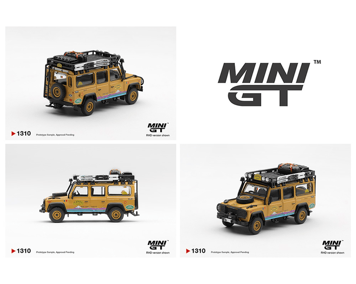 *Pre - Order* Mini GT - Land Rover Defender 110 - 1998 Camel Trophy Tierra del Fuego CT.36 Romania - Top CollectiblesDiecastMini GT