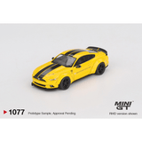 *Pre - Order* Mini GT - LB - WORKS Ford Mustang – Triple Yellow - Top CollectiblesDiecastMini GT
