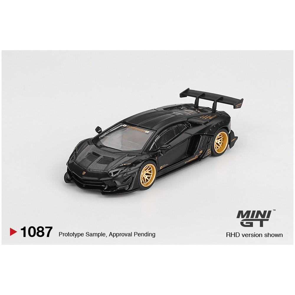 *Pre - Order* Mini GT - LB - WORKS Lamborghini Aventador Limited Edition – Matte Black - Top CollectiblesDiecastMini GT