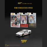 *Pre - Order* Mini GT - Lotus Esprit Turbo White “For Your Eyes Only” – English Version Packaging - Top CollectiblesDiecastMini GT