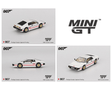 *Pre - Order* Mini GT - Lotus Esprit Turbo White “For Your Eyes Only” – English Version Packaging - Top CollectiblesDiecastMini GT