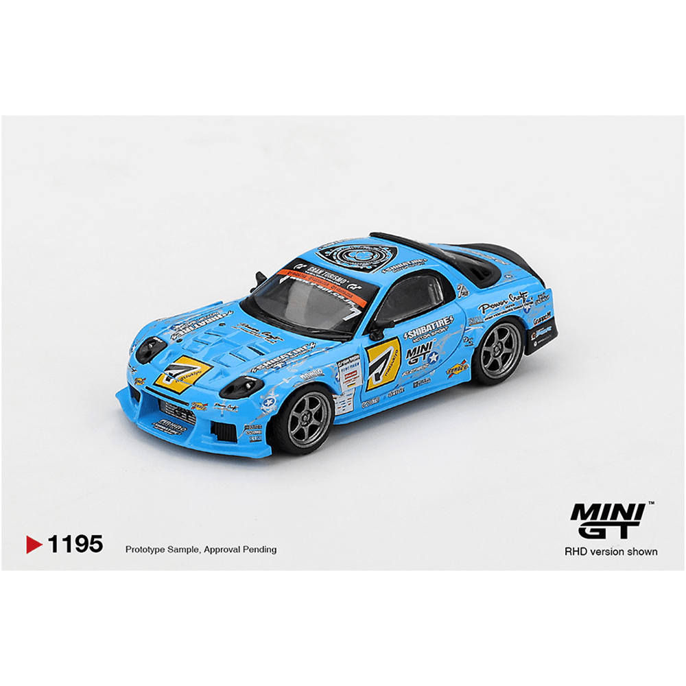 *Pre - Order* Mini GT - Mazda RX - 7 RE - Amemiya 2025 D1GP – Blue - Top CollectiblesDiecastMini GT