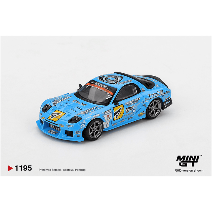 *Pre - Order* Mini GT - Mazda RX - 7 RE - Amemiya 2025 D1GP – Blue - Top CollectiblesDiecastMini GT