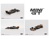 *Pre - Order* Mini GT - McLaren MCL38 4 Lando Norris 2024 F1 2024 Hungarian GP 2nd Place – Black Orange - Top CollectiblesDiecastMini GT