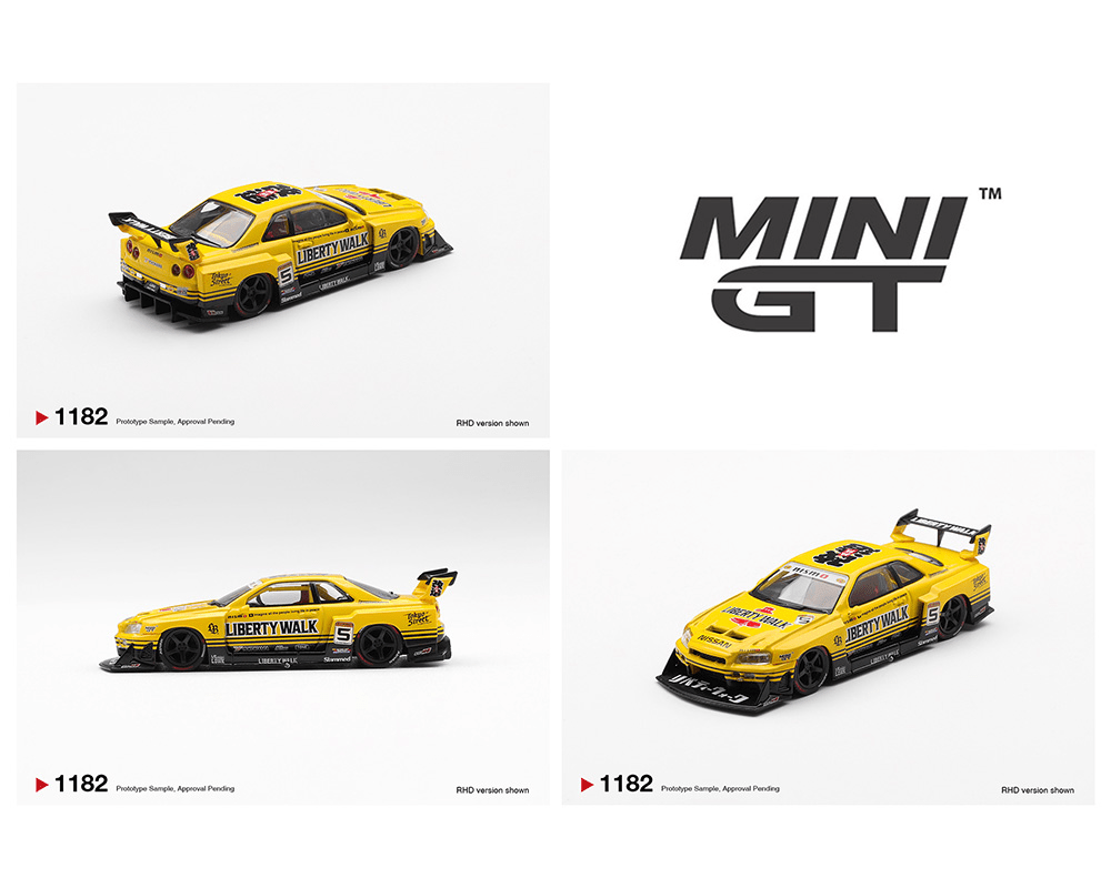 *Pre - Order* Mini GT - Nissan LB - ER34 Super Silhouette SKYLINE Sport Yellow - Top CollectiblesDiecastMini GT