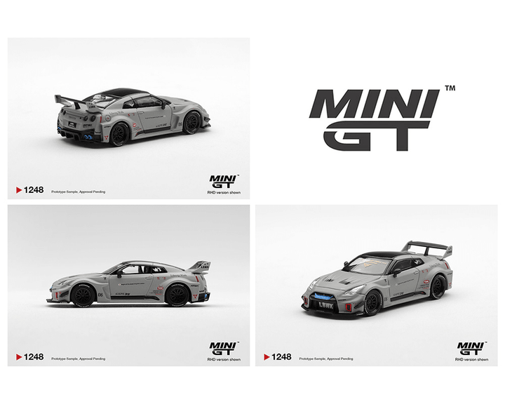 *Pre - Order* Mini GT - Nissan LB - Silhouette WORKS GT 35GT - RR Ver.1 – Matt Grey – Limited Edition - Top CollectiblesDiecastMini GT