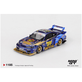 *Pre - Order* Mini GT - Nissan LB - Super Silhouette S15 SILVIA 555 Team MINI GT Liberty Walk 2025 Formula Drift Halloween Special – Chrome Blue - Top CollectiblesDiecastMini GT