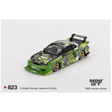 *Pre - Order* Mini GT - Nissan LB - Super Silhouette S15 SILVIA 555 V2 2024 – Green – Formula Drift Japan - Top CollectiblesDiecastMini GT