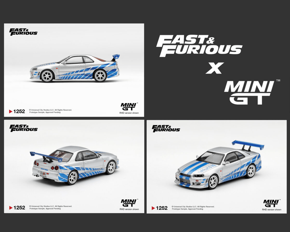 *Pre-Order* Mini GT - Nissan Skyline GT-R C-West “2 Fast 2 Furious” Brian O’Conner – Limited Edition - Top CollectiblesDiecastMini GT
