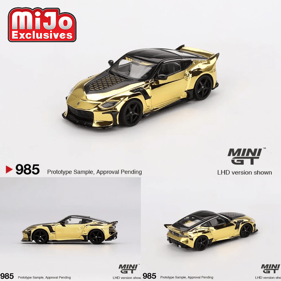 Mini GT - Nissan Z VeilSide FFZ400 – Gold Chrome – Top Collectibles