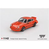 *Pre - Order* Mini GT - Porsche 911 Carrera RS 2.7 – Tangerine with Black Livery - Top CollectiblesDiecastMini GT