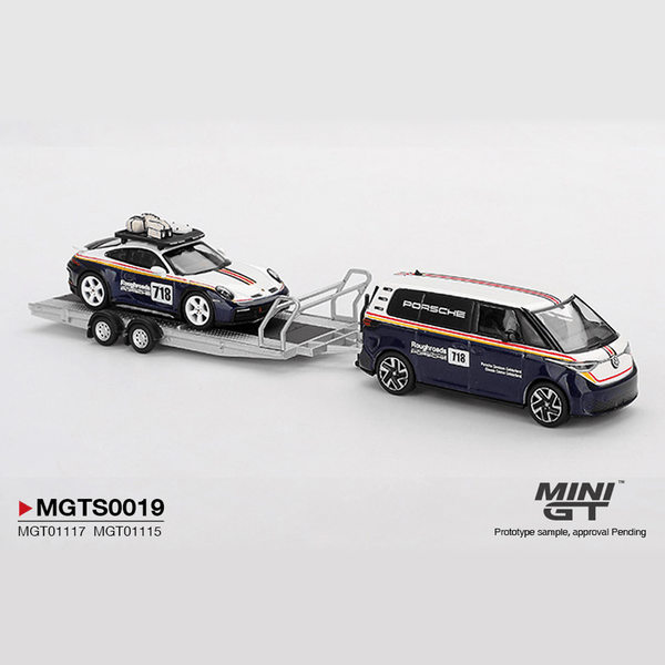 *Pre - Order* Mini GT - Porsche 911 Dakar 718 & Volkswagen ID. Buzz - Porsche Centrum Gelderland Roughroads Set - Top CollectiblesDiecastMini GT