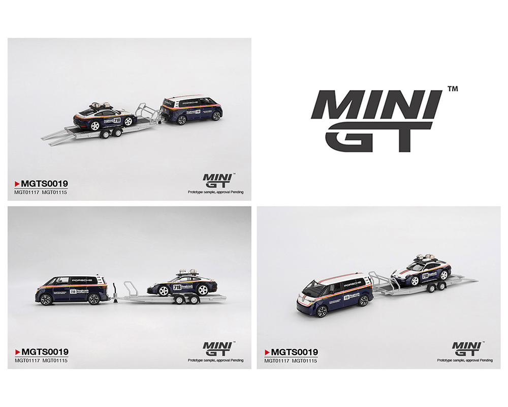 *Pre - Order* Mini GT - Porsche 911 Dakar 718 &amp; Volkswagen ID. Buzz - Porsche Centrum Gelderland Roughroads Set - Top CollectiblesDiecastMini GT