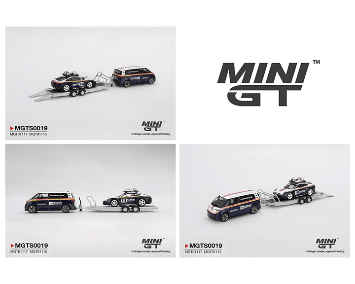 *Pre - Order* Mini GT - Porsche 911 Dakar 718 &amp; Volkswagen ID. Buzz - Porsche Centrum Gelderland Roughroads Set - Top CollectiblesDiecastMini GT