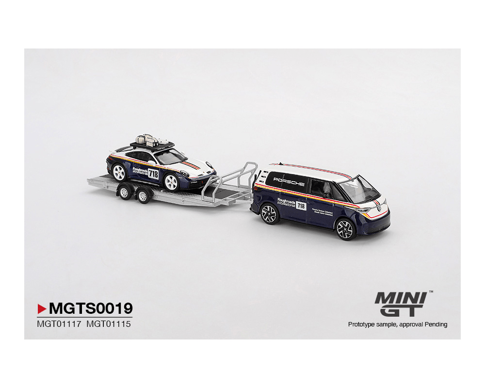 *Pre - Order* Mini GT - Porsche 911 Dakar 718 &amp; Volkswagen ID. Buzz - Porsche Centrum Gelderland Roughroads Set - Top CollectiblesDiecastMini GT