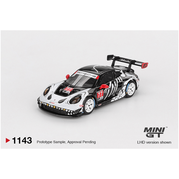 *Pre - Order* Mini GT - Porsche 911 GT3 R 77 AO Racing 2025 IMSA Petit Le Mans "Skeleton Rexy" - Top CollectiblesDiecastMini GT