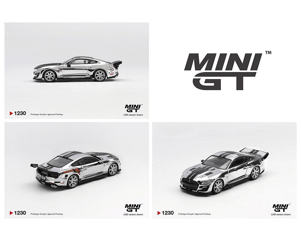 *Pre - Order* Mini GT - Shelby GT500 Dragon Snake Concept – Chrome Silver – Limited Edition - Top CollectiblesDiecastMini GT
