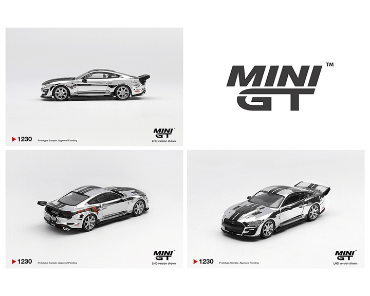 *Pre - Order* Mini GT - Shelby GT500 Dragon Snake Concept – Chrome Silver – Limited Edition - Top CollectiblesDiecastMini GT
