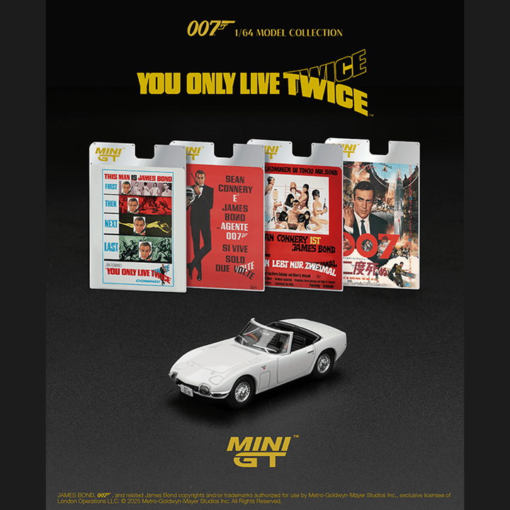 *Pre - Order* Mini GT - Toyota 2000GT Roadster “You Only Live Twice” - English Version Packaging – Limited Edition - Top CollectiblesDiecastMini GT