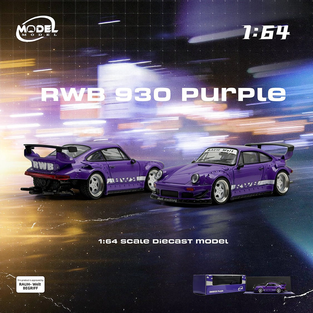 *Pre - Order* ModelModel - Porsche 911 (930) RWB - Purple - Top CollectiblesDiecastModelModel
