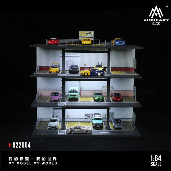 *Pre - Order* MoreArt - American Steel Frame Garage Parking Lot Scene - Top CollectiblesDiecastMoreArt