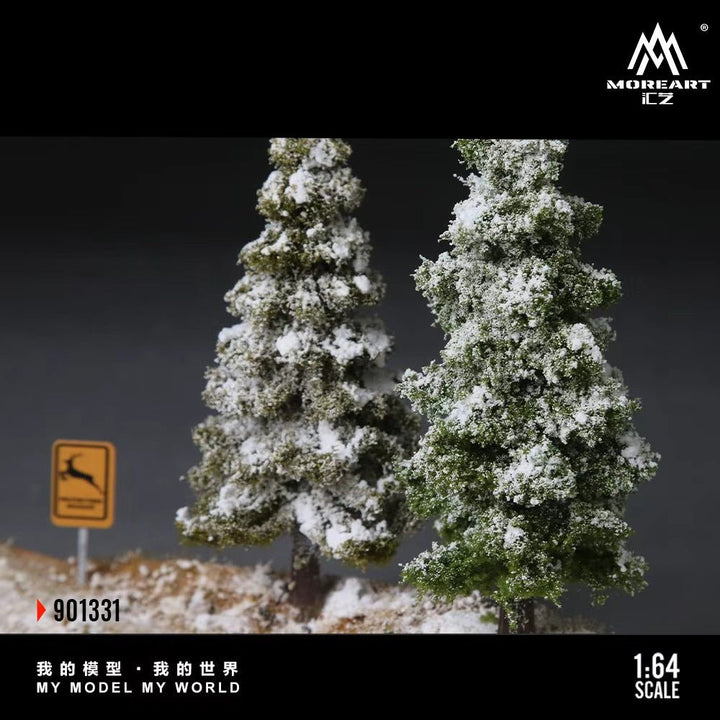 *Pre - Order* MoreArt - Scene of the First Snowfall in Winter Forest Diorama - Top CollectiblesDiecastMoreArt