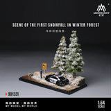 *Pre - Order* MoreArt - Scene of the First Snowfall in Winter Forest Diorama - Top CollectiblesDiecastMoreArt