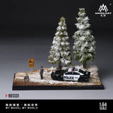 *Pre - Order* MoreArt - Scene of the First Snowfall in Winter Forest Diorama - Top CollectiblesDiecastMoreArt