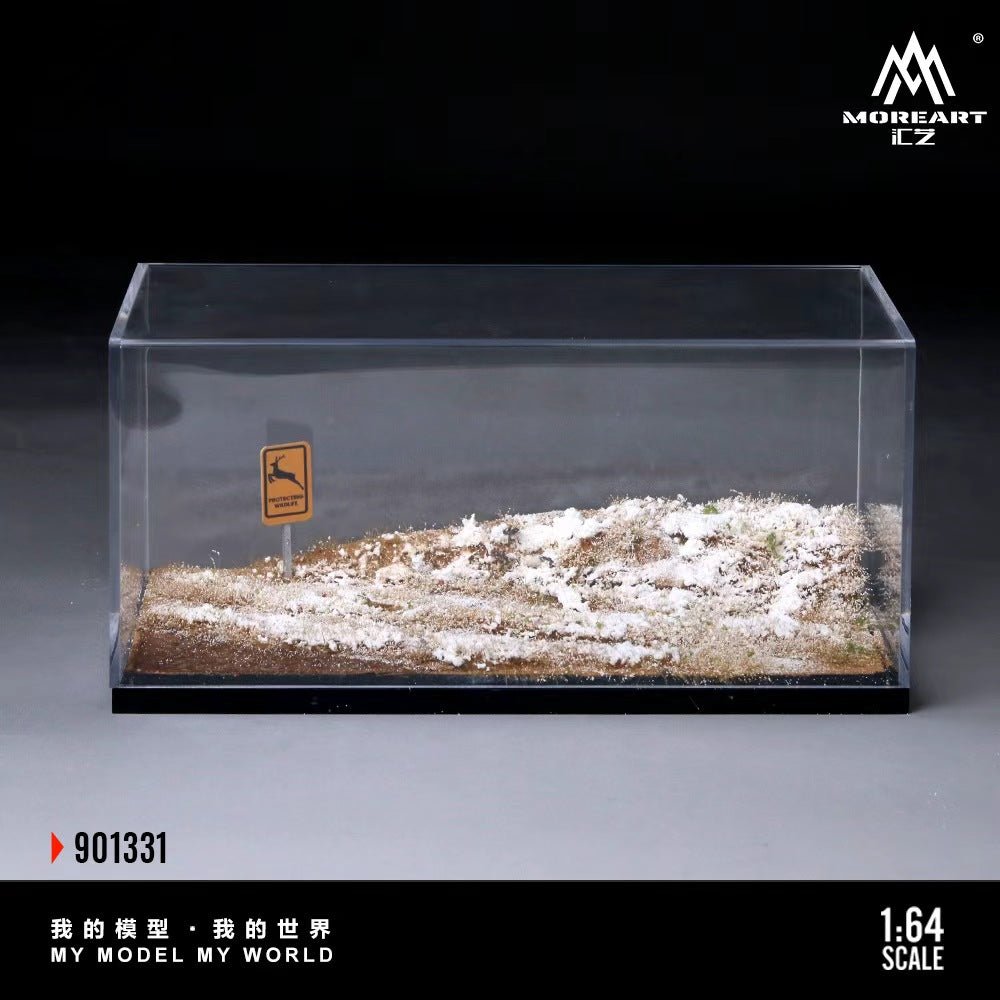 *Pre - Order* MoreArt - Scene of the First Snowfall in Winter Forest Diorama - Top CollectiblesDiecastMoreArt