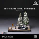 *Pre - Order* MoreArt - Scene of the First Snowfall in Winter Forest Diorama - Top CollectiblesDiecastMoreArt