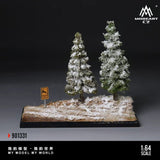 *Pre - Order* MoreArt - Scene of the First Snowfall in Winter Forest Diorama - Top CollectiblesDiecastMoreArt