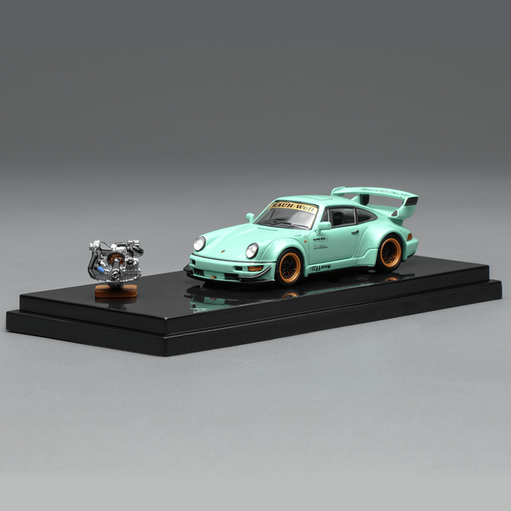 *Pre-Order* MotorHelix - RWB 964 Tiffany with Magnetic Air-Cooled Engine - Top CollectiblesDiecastMotorHelix