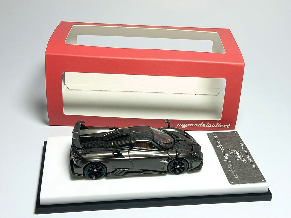 *Pre - Order* MymodelCollect - Pagani Huayra Imola Pearl Grey/Carbon Roof - Top CollectiblesDiecastMymodelCollect