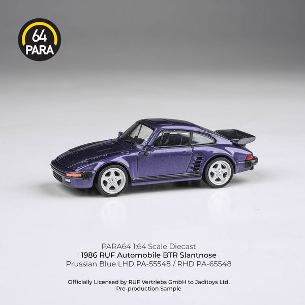 *Pre - Order* Para64 - 1986 RUF BTR Slantnose, Prussian Blue LHD - Top CollectiblesDiecastPara64