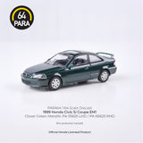 *Pre - Order* Para64 - 1999 Honda Civic EM1 Clover Green Pearl - Top CollectiblesDiecastPara64