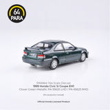 *Pre - Order* Para64 - 1999 Honda Civic EM1 Clover Green Pearl - Top CollectiblesDiecastPara64