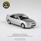 *Pre - Order* Para64 - 1999 Honda Civic Si Coupe EM1 - Vogue Silver Metallic w/wing - Top CollectiblesDiecastPara64