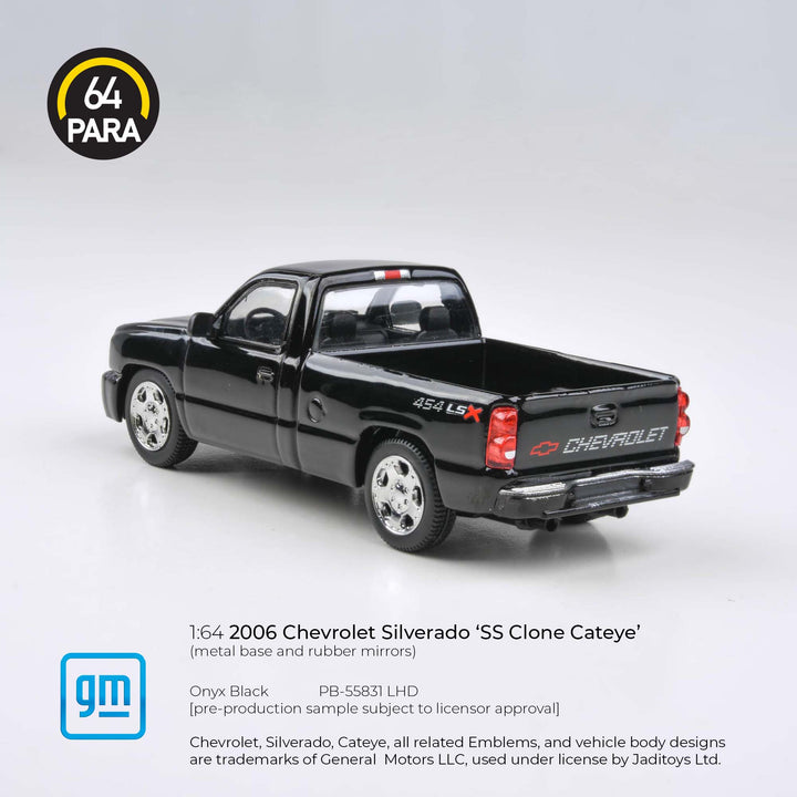 *Pre - Order* Para64 - 2006 Chevrolet Silverado Single Cab - Onyx Black *Special Projects 2* - Top CollectiblesDiecastPara64